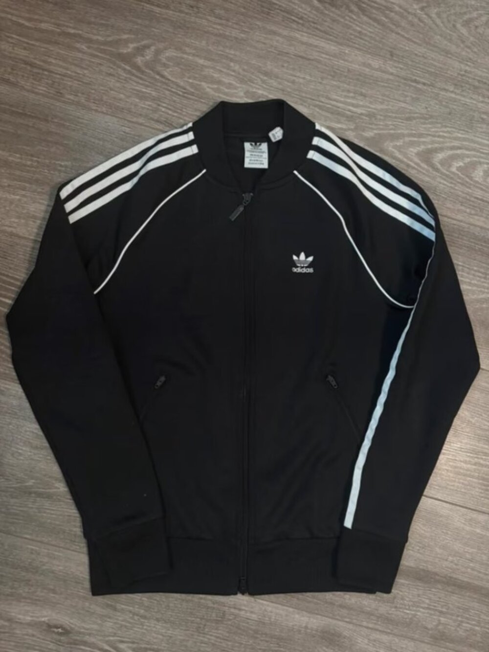 Adidas Originals SST Track Jacket — Black, Size S